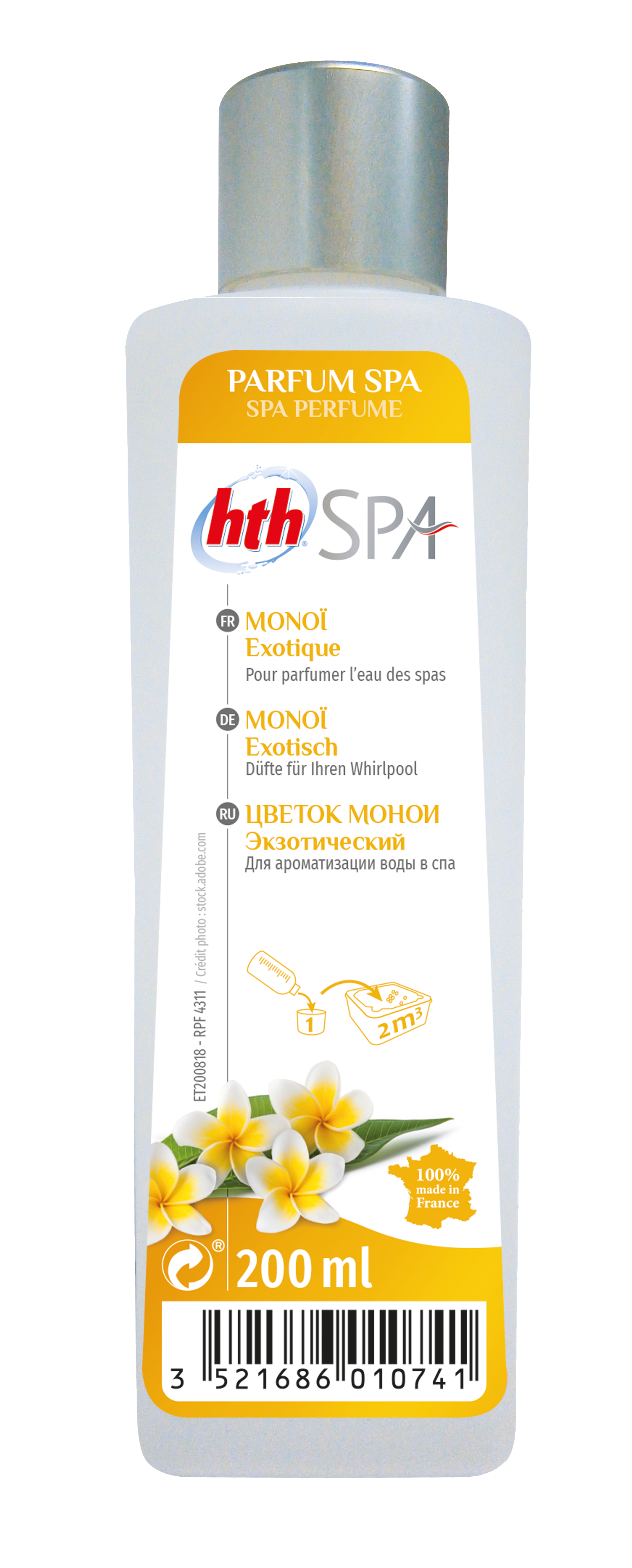 HTH Spa Duft Monoi für Ihren Outdoor Spa Aromaduft Aroma Whirlpoolzusatz  von Jet-Line Duftzusatz