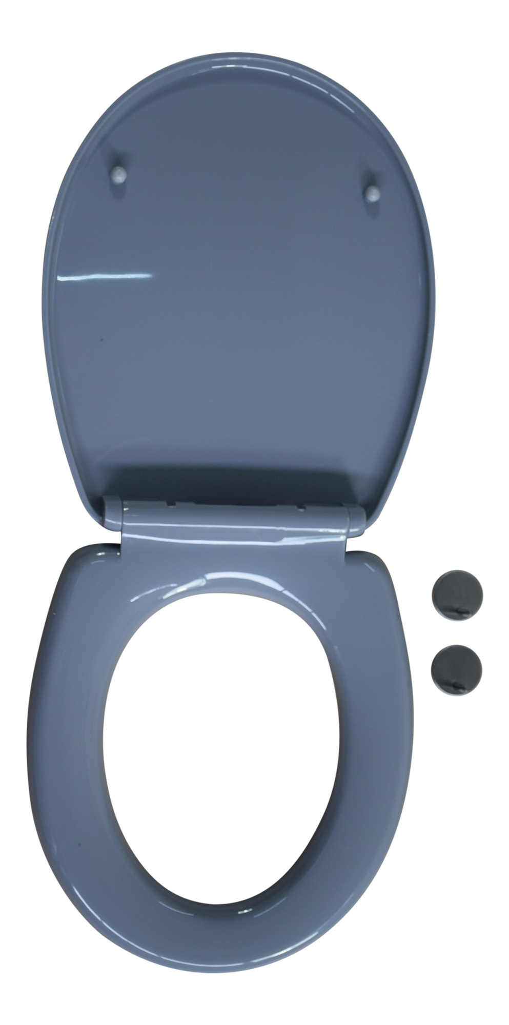 WC Sitz mit Softclose Toilettensitz in grau WC Deckel