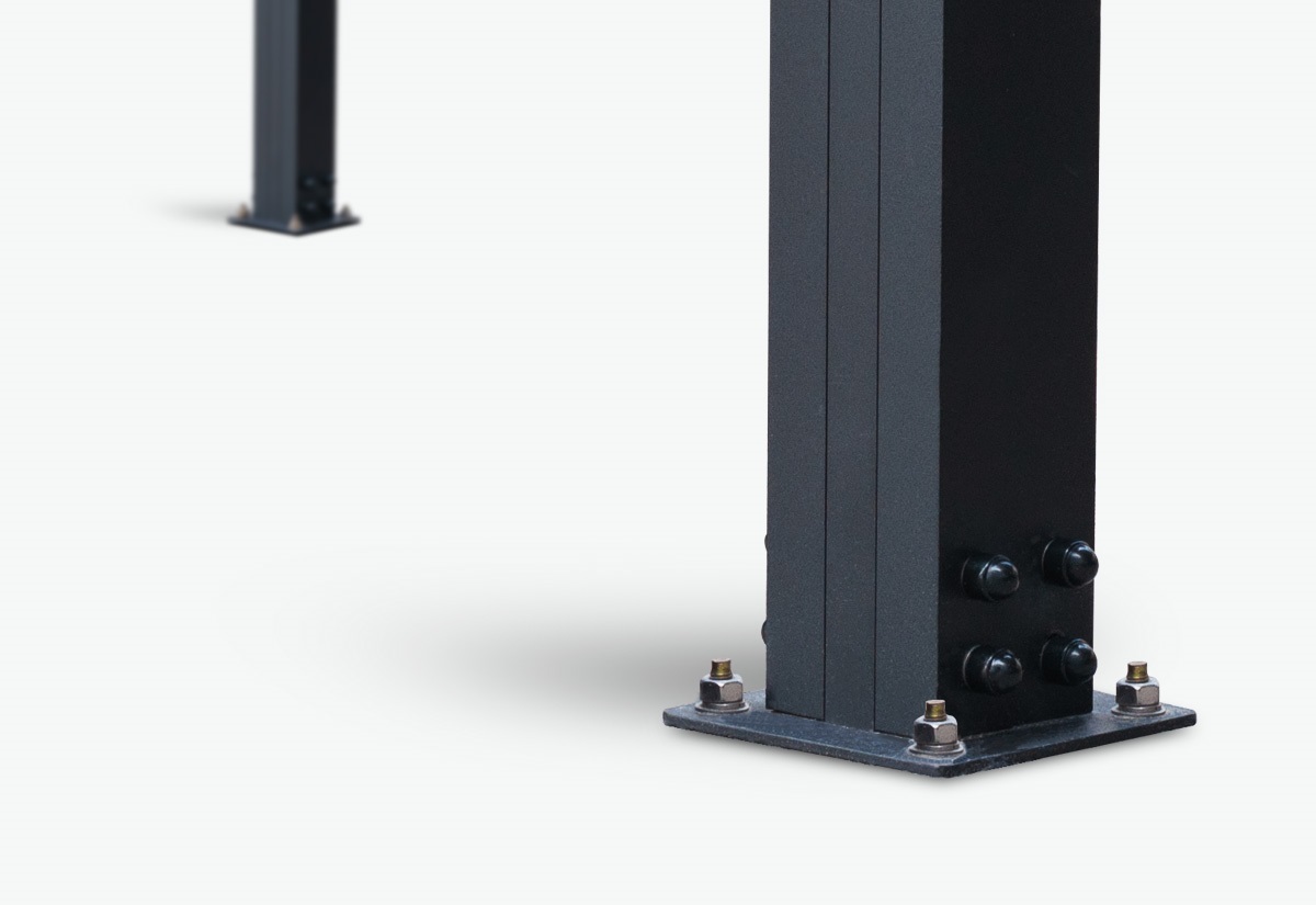 Solar Carport Aluminium Rahmen ohne Module 3570 x 5280 mm