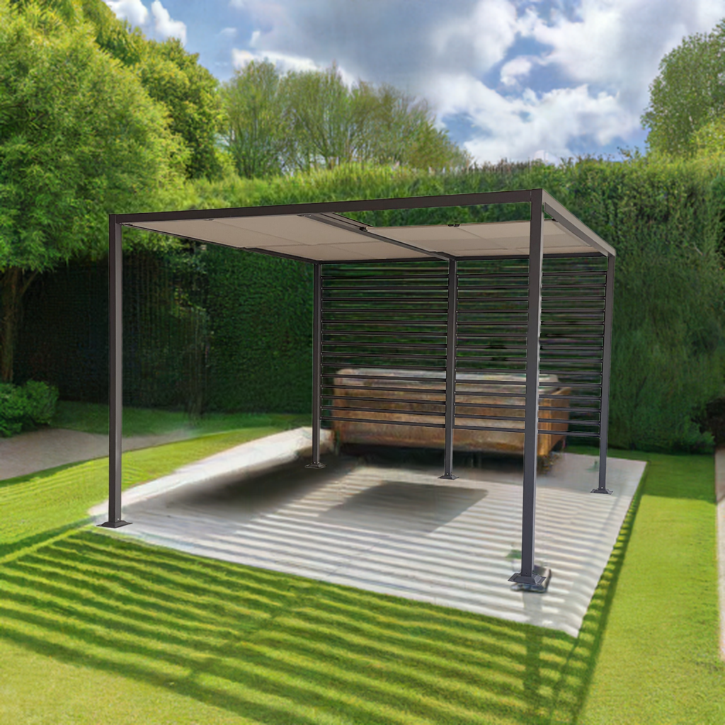Gartenpavillon Amun 3x4m antrazit