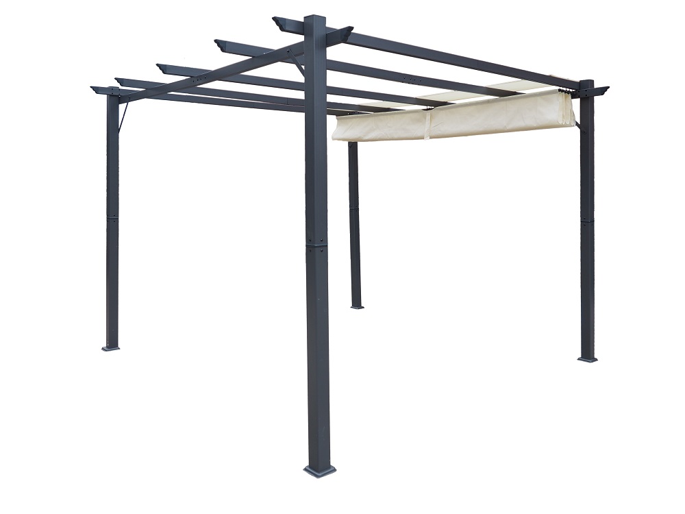 Pavillon  LUXOR LIGHT 3x4m anthracite-beige