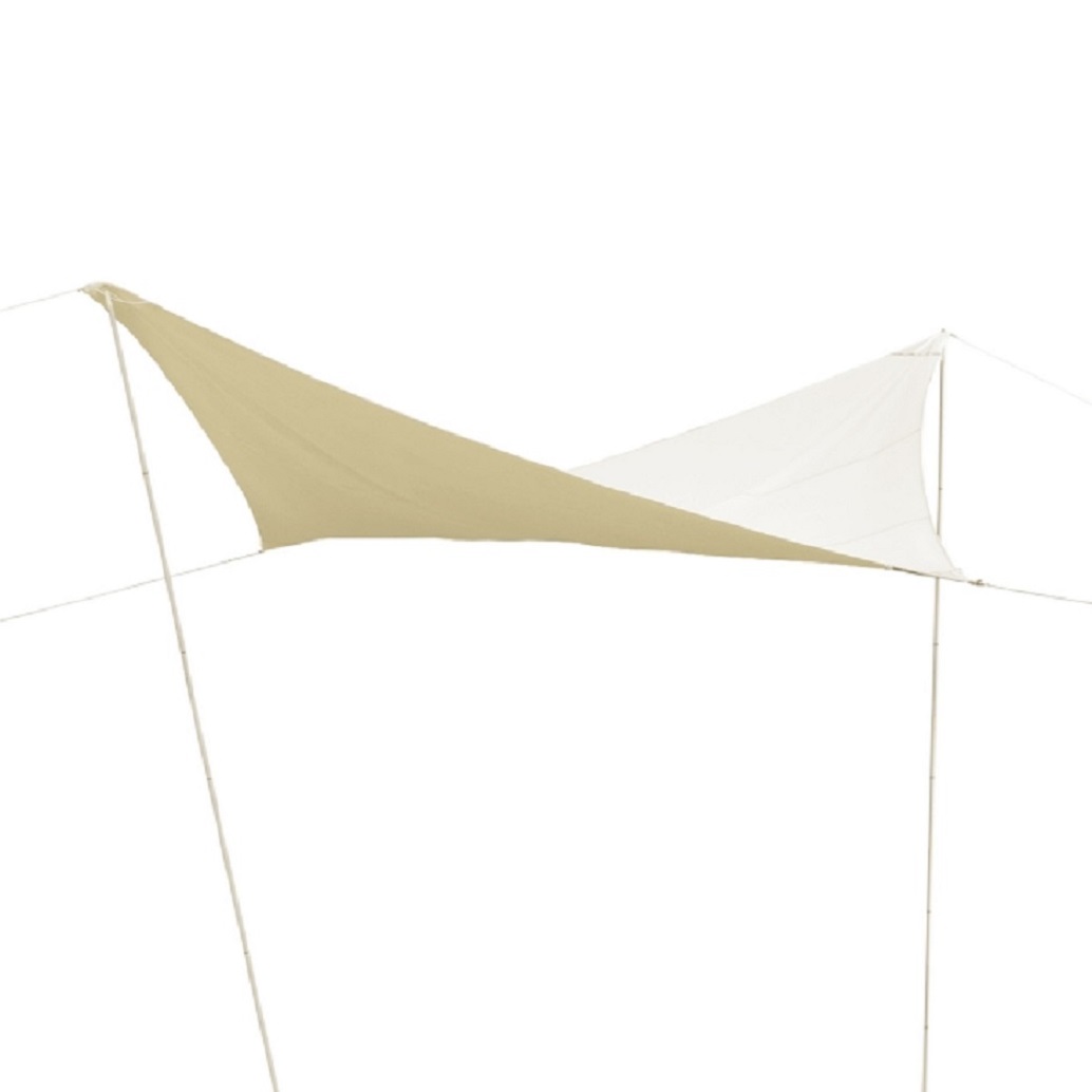 Shade sail in beige 4 x 4 m