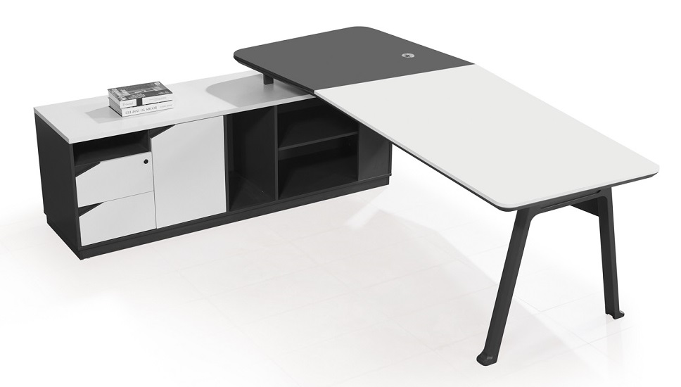 Office-Desk "Carolina", white-anthracite