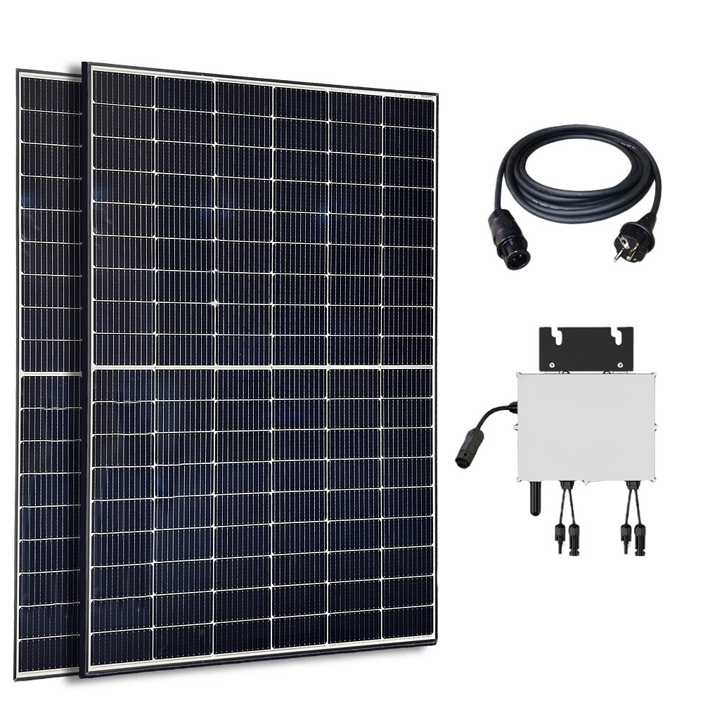 Balkonsolaranlage 830W Module 800W/600W Wechselrichter drosselbar App