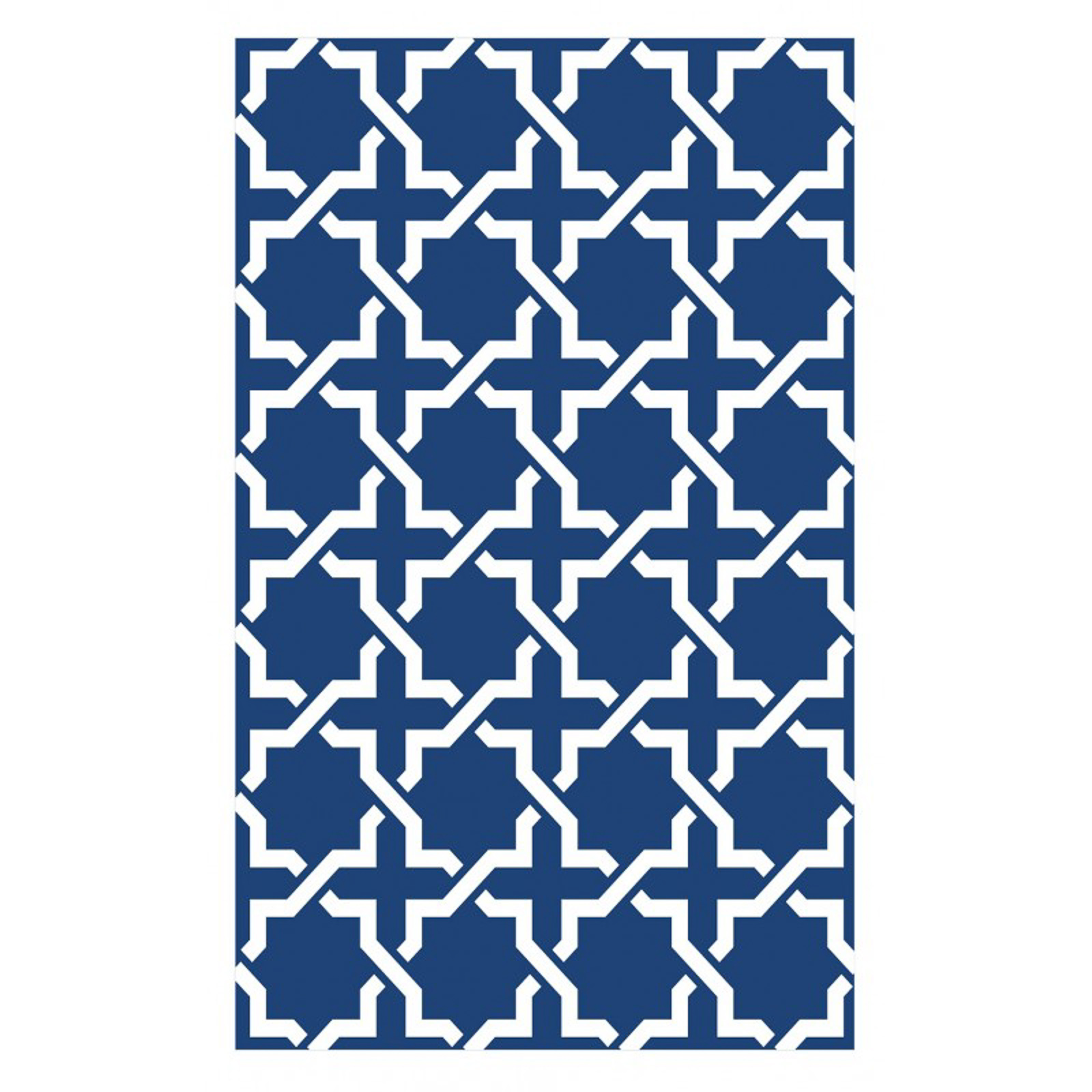 Jet-Line Synthetic- Carpet "Modern", blue 90 x 150 cm