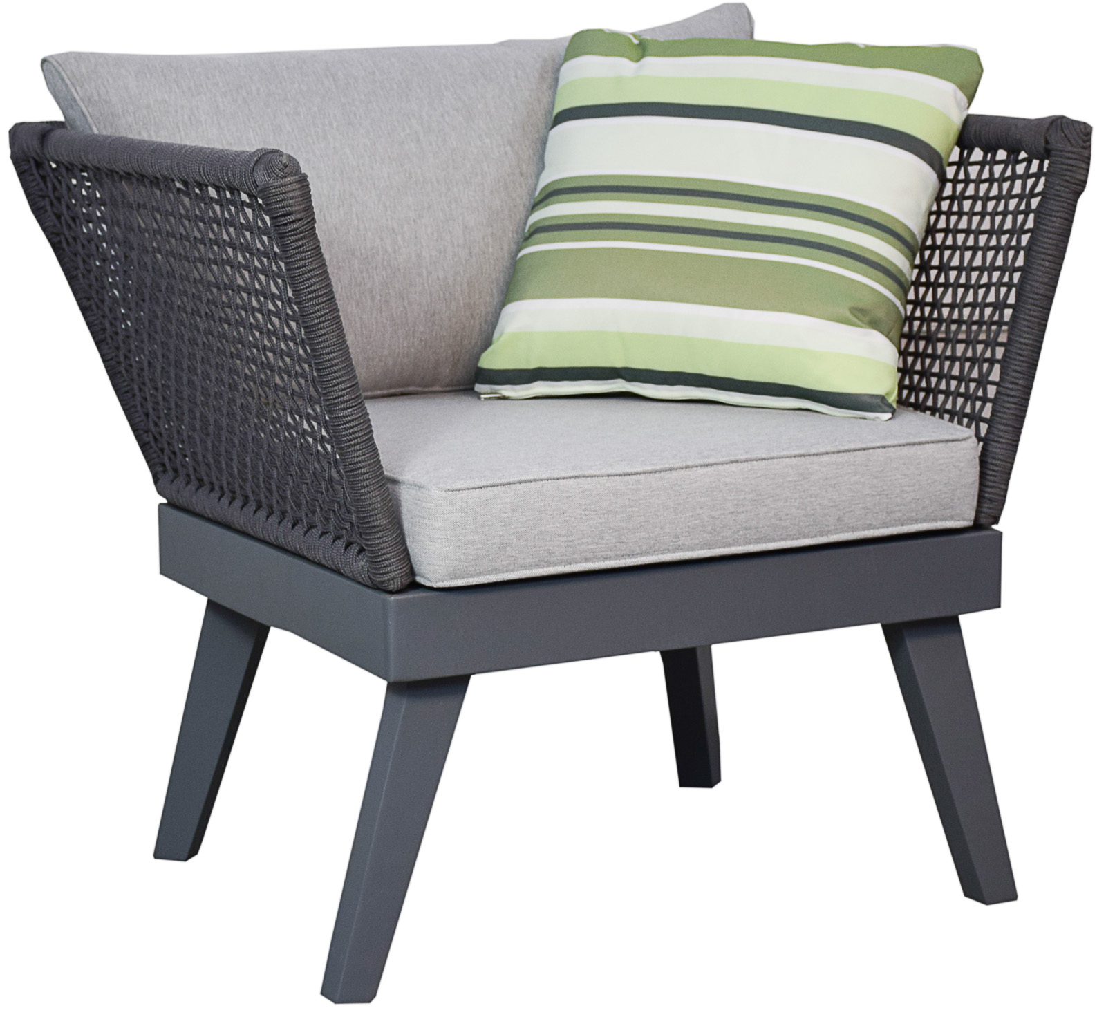 Jet-Line Outdoor Lounge Chair "Cuba", anthracite