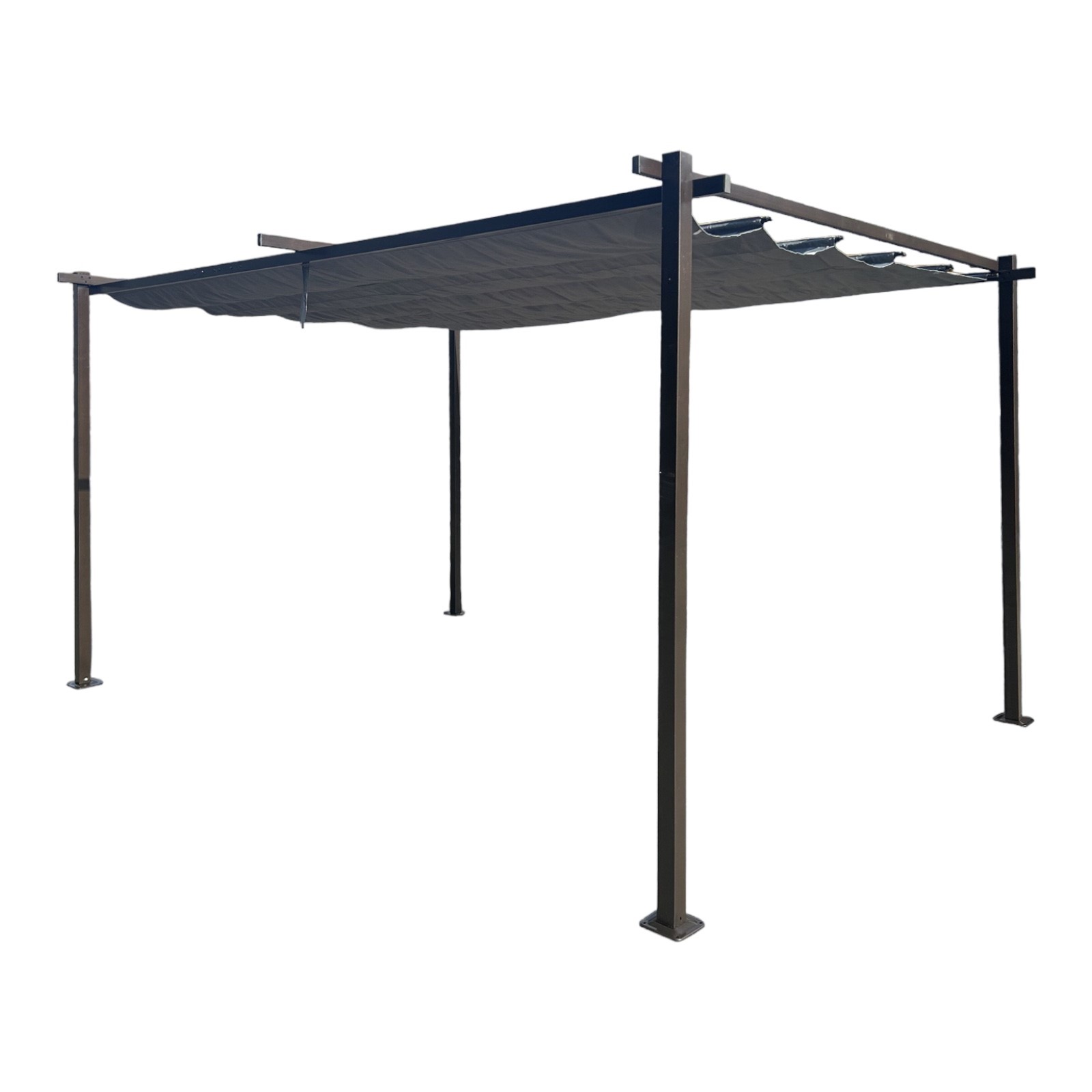Jet-line | Pavillon Luxor Light | Pergola Überdachung | Sonnenschutz | Terrasse | Garten | anthrazit