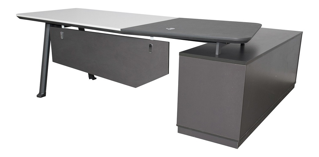 Office-Desk "Carolina", white-anthracite