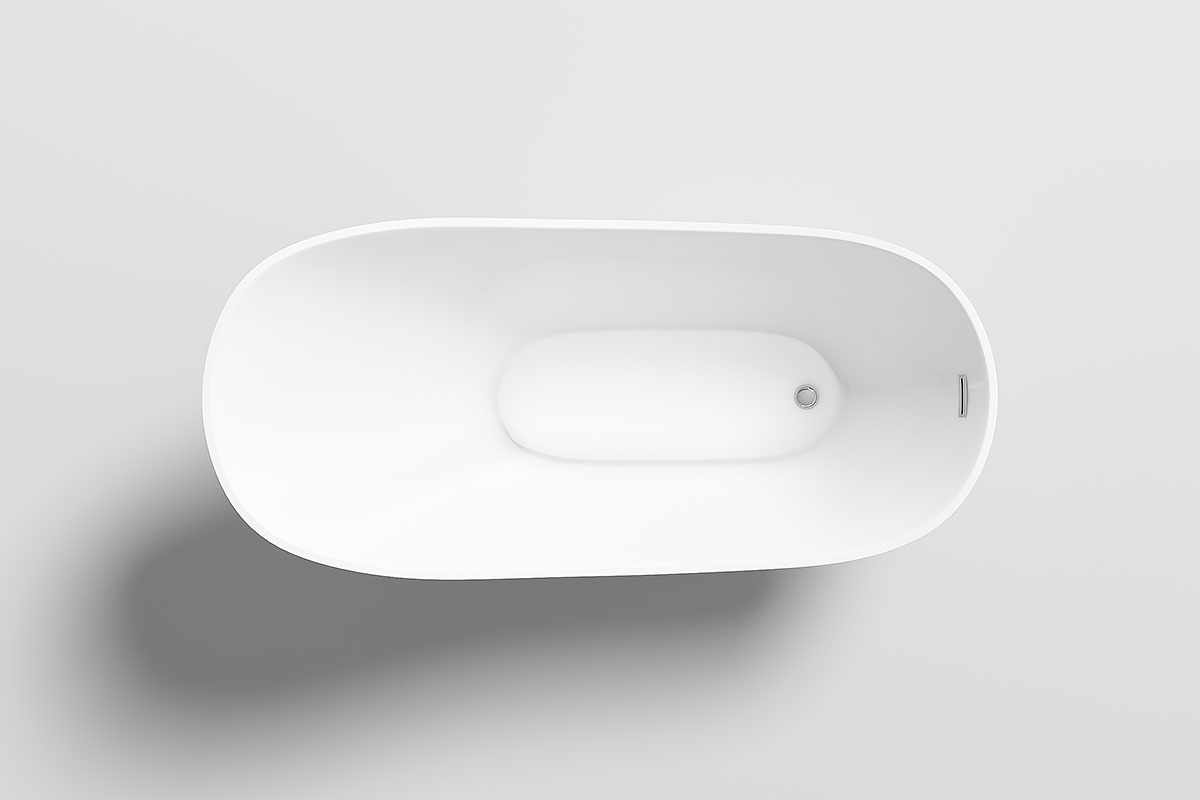 Design Badewanne CHUR II 1700x720 Jet-Line Wanne freistehend weiss elegant