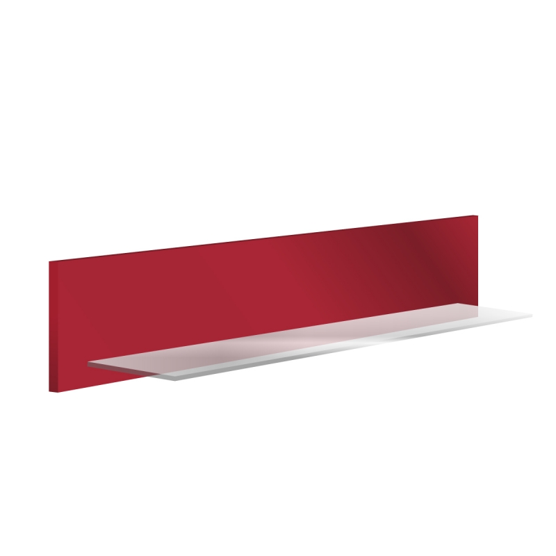 Wall board in red