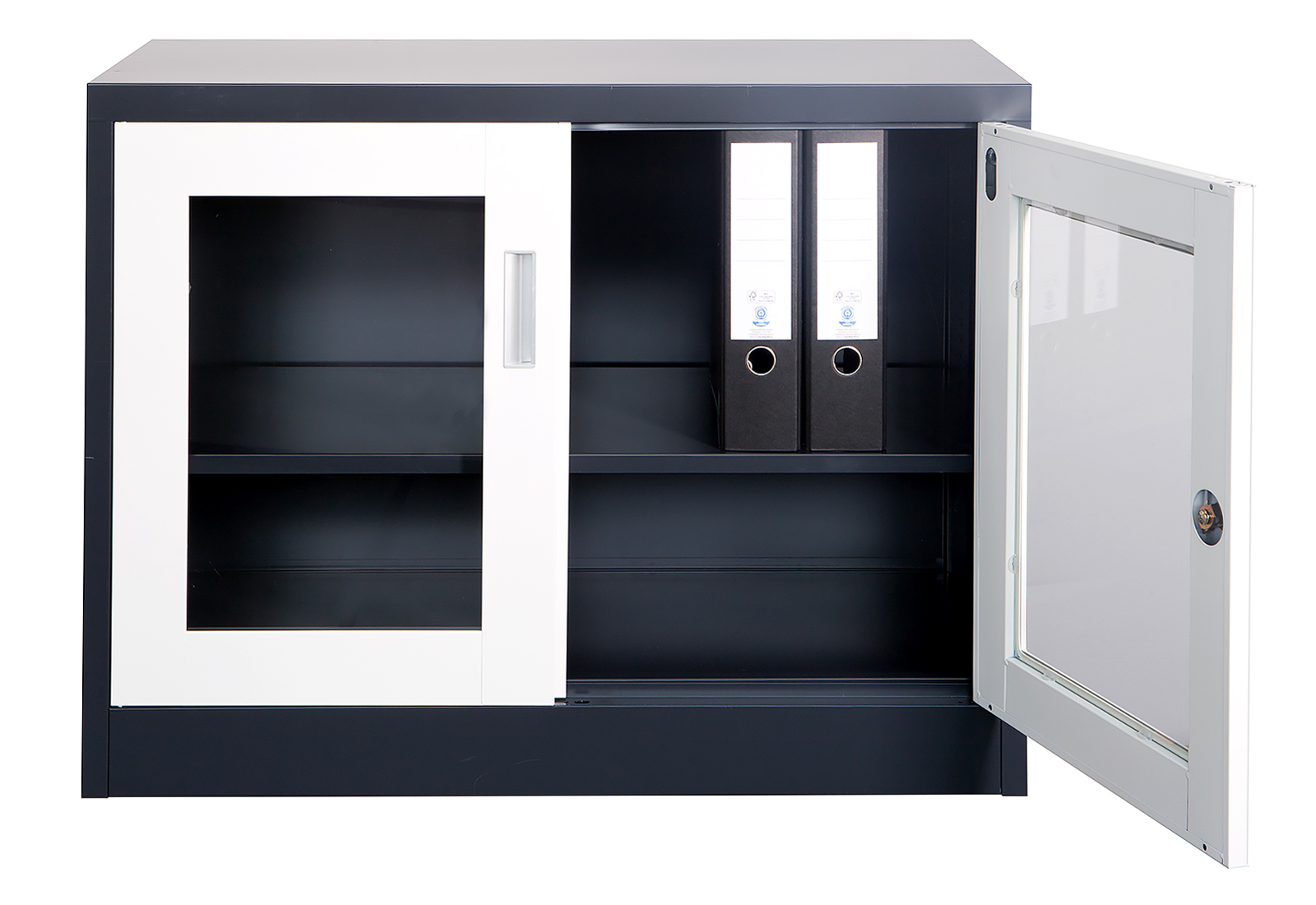 Steel Office-Cabinet "Ufa", anthracite/white