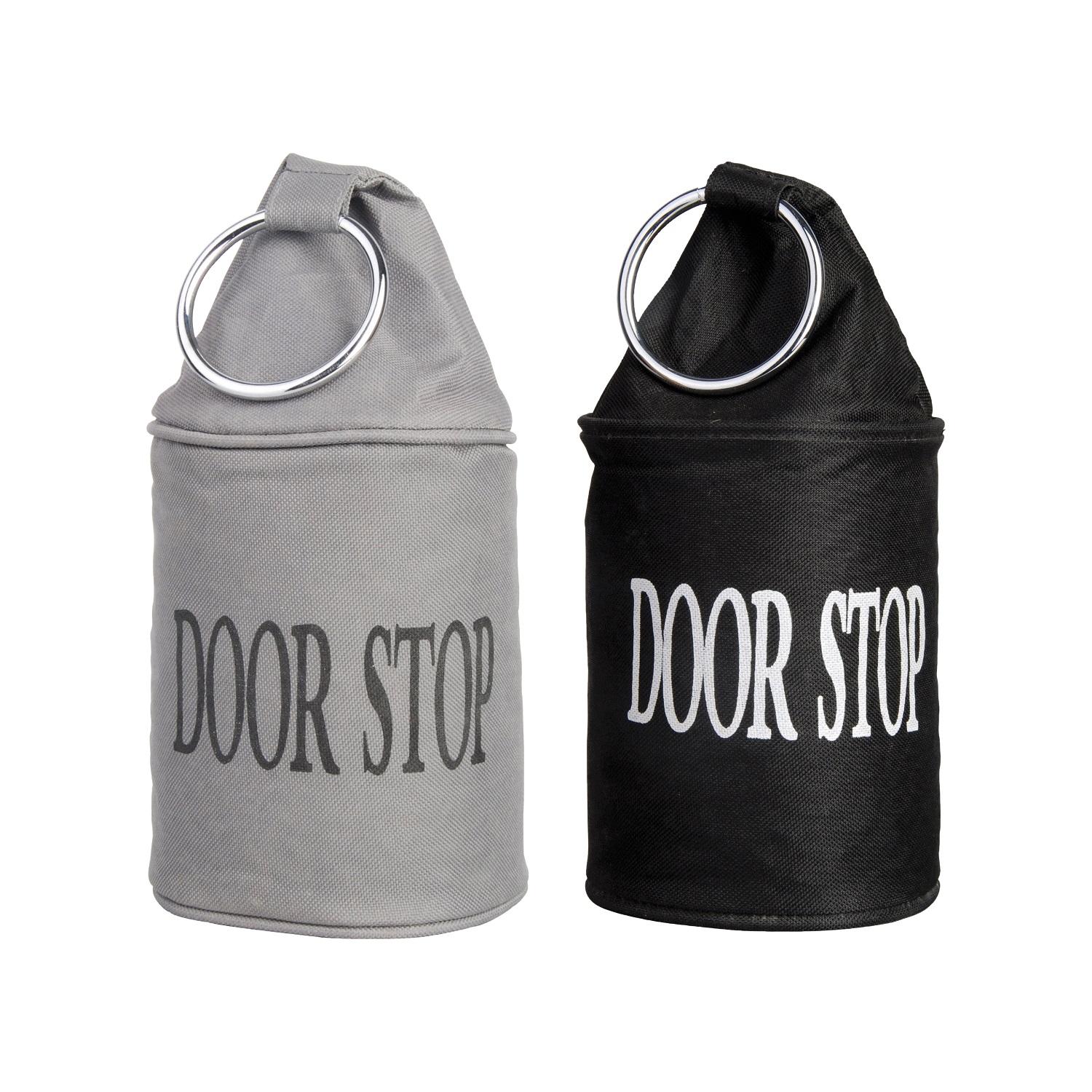 Door stopper SILVESTER grey with ring