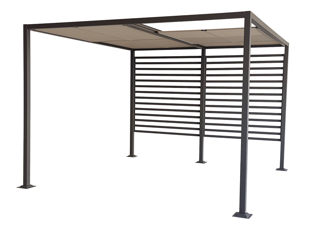 Gartenpavillon Amun 3x4m antrazit