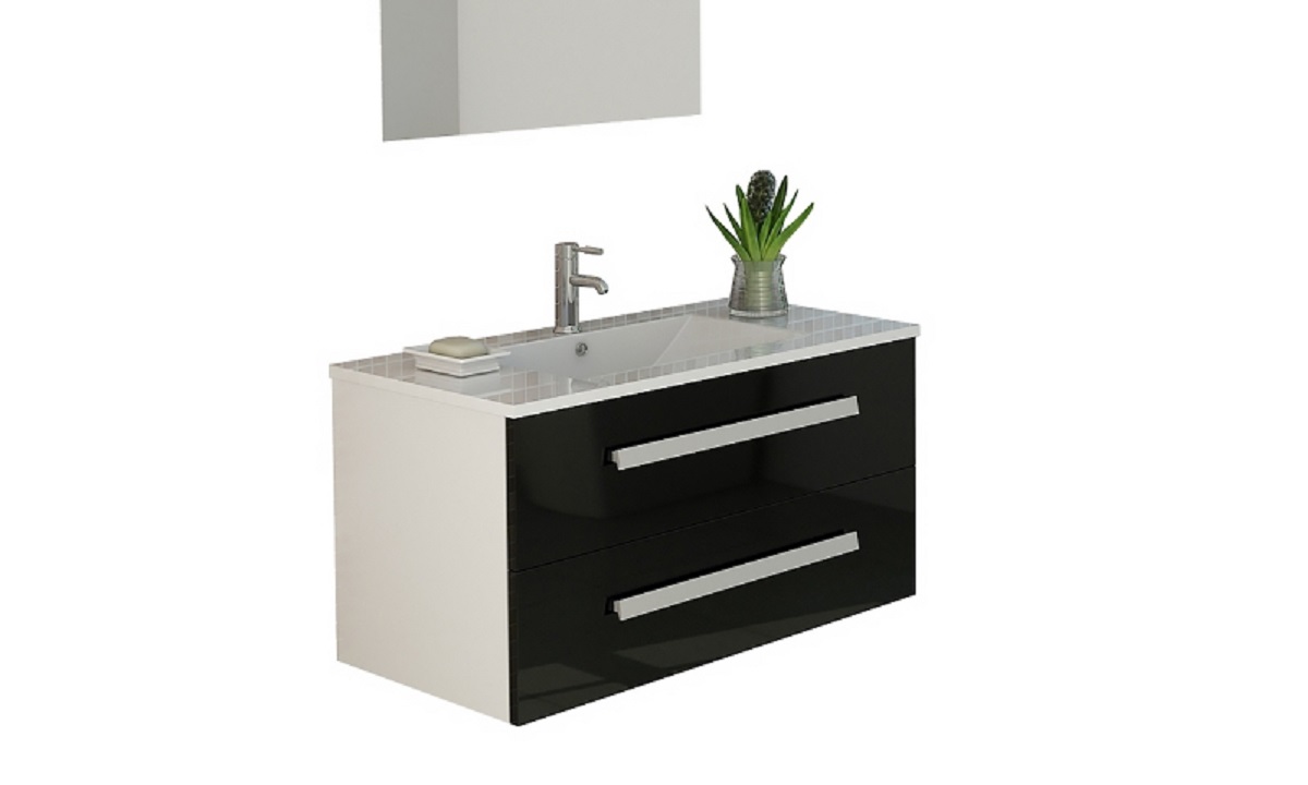 Bath set 'Locarno', black