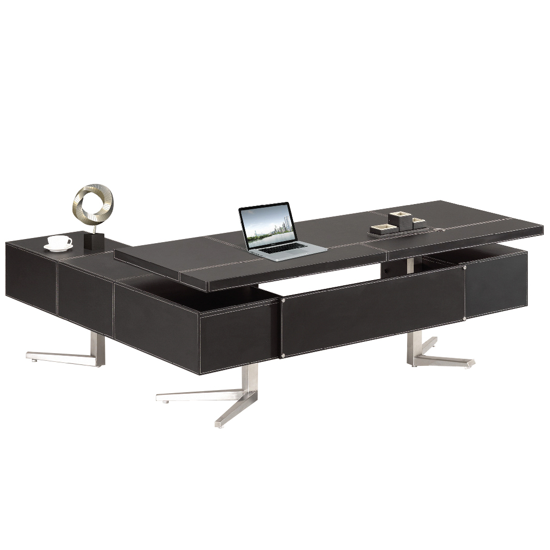 Office-Desk "Bari", black - right