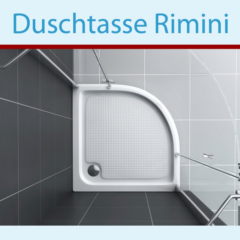 Duschtasse Rimini 80 x 80 cm Tasse Glas Dusche Jet-Line Duschwanne Duschboden Bad Badezimmer