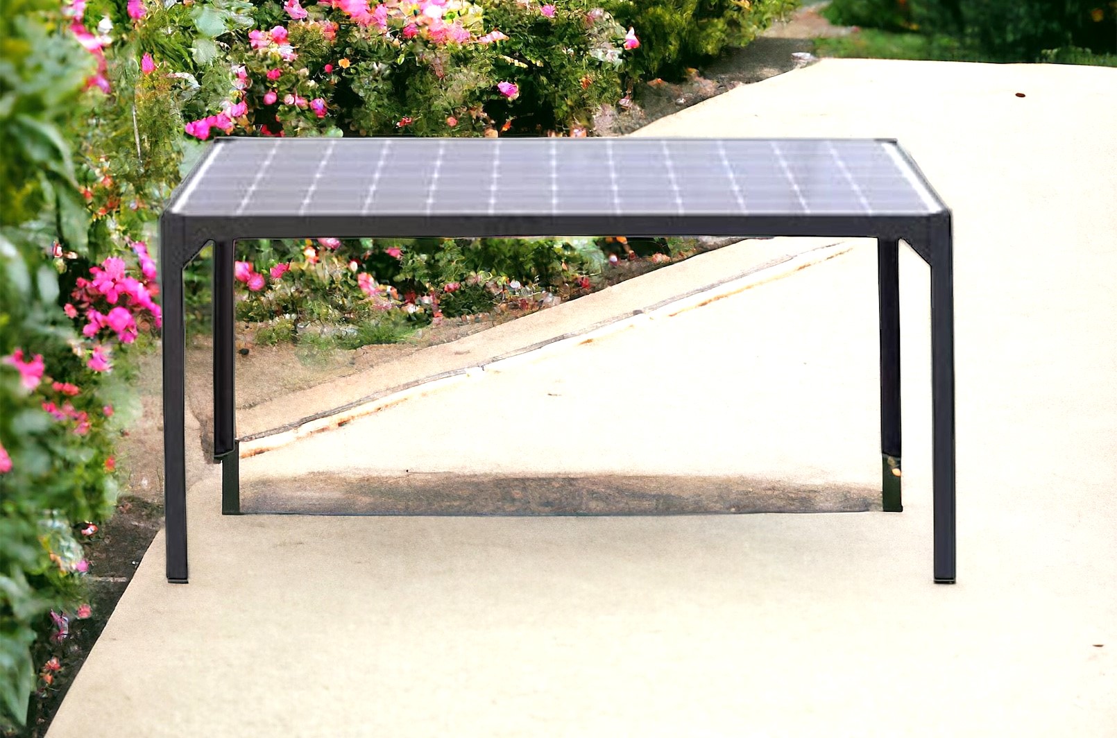 Jet-Line Solar Gartentisch Balkonsolar Ständer 450 W Modul 6-Personen Tisch