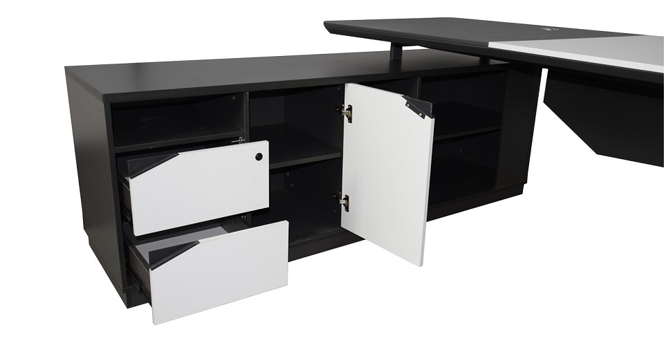 Office-Desk "Carolina", white-anthracite