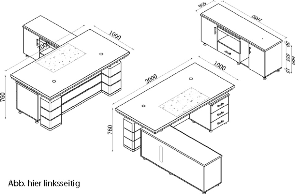 Office-Desk "Edison" right