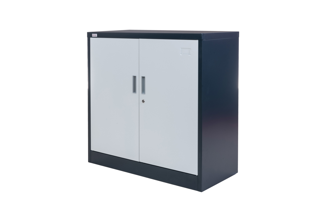 Steel Office Cabinet KIEW anthracite white  90x40x90cm