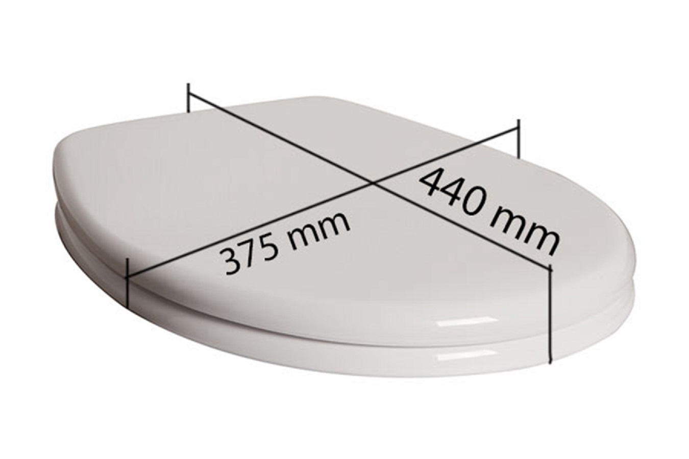 WC Sitz mit Softclose Toilettensitz in grau WC Deckel