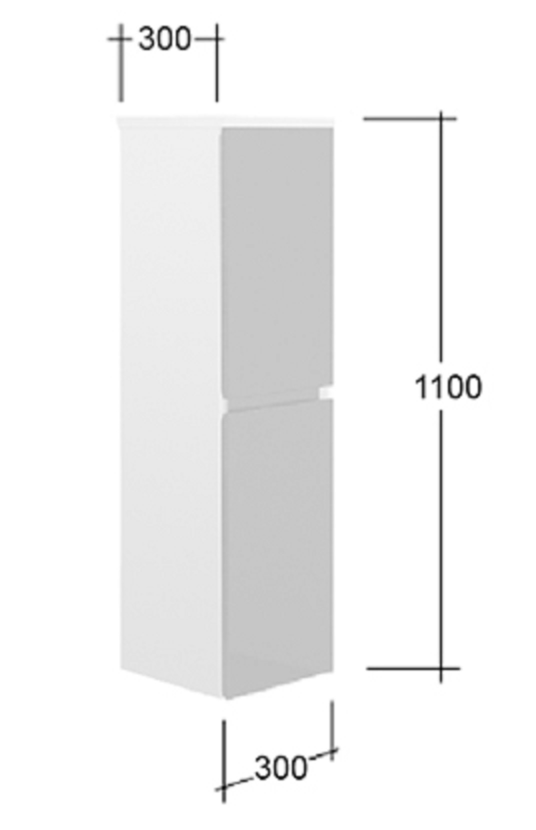 Badschrank AIGER weiss