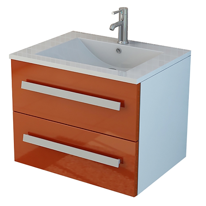 Bath Set Arosa in dark orange