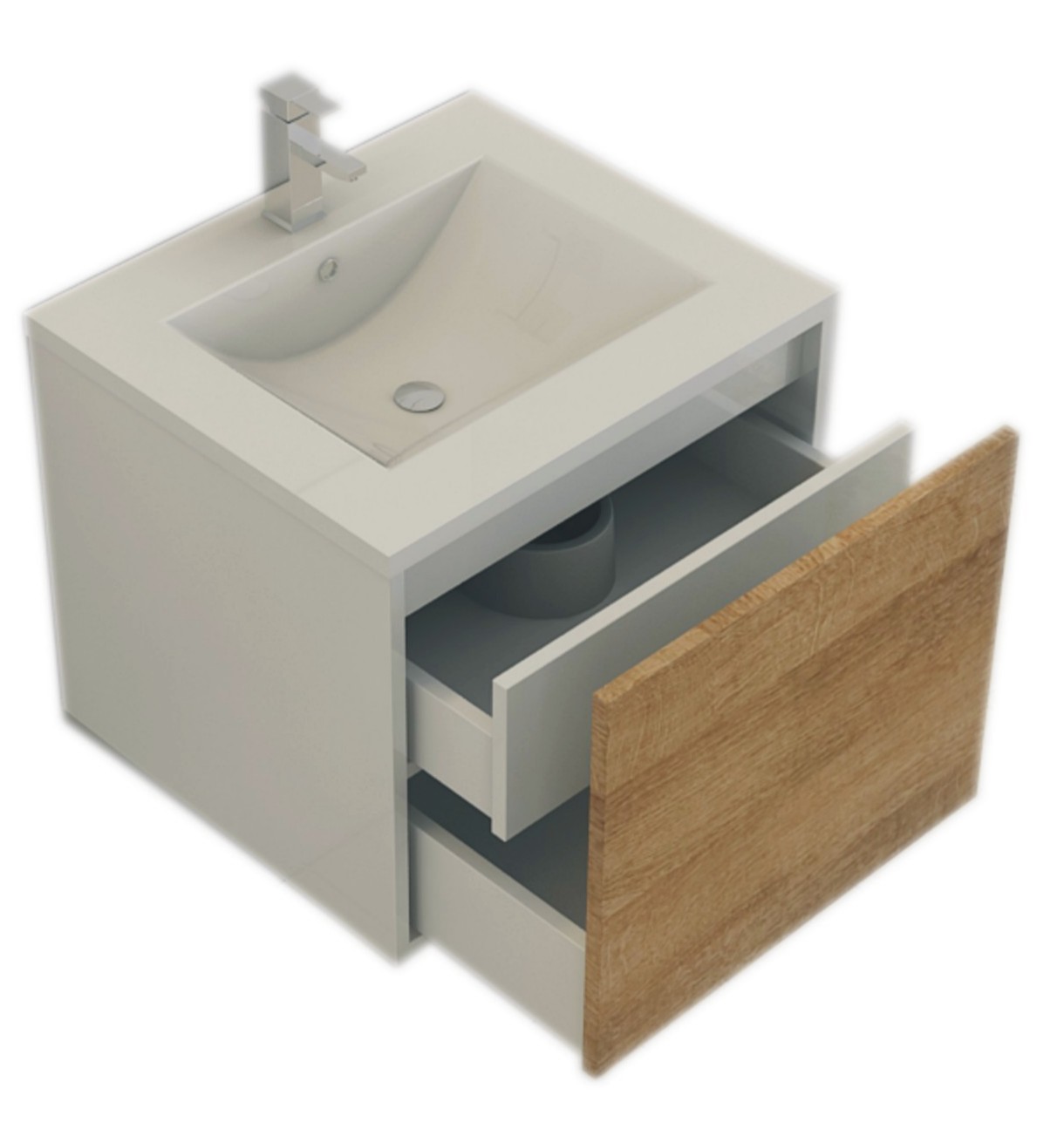 Jet-Line Bath-Set 'Linz' wood-optics, new