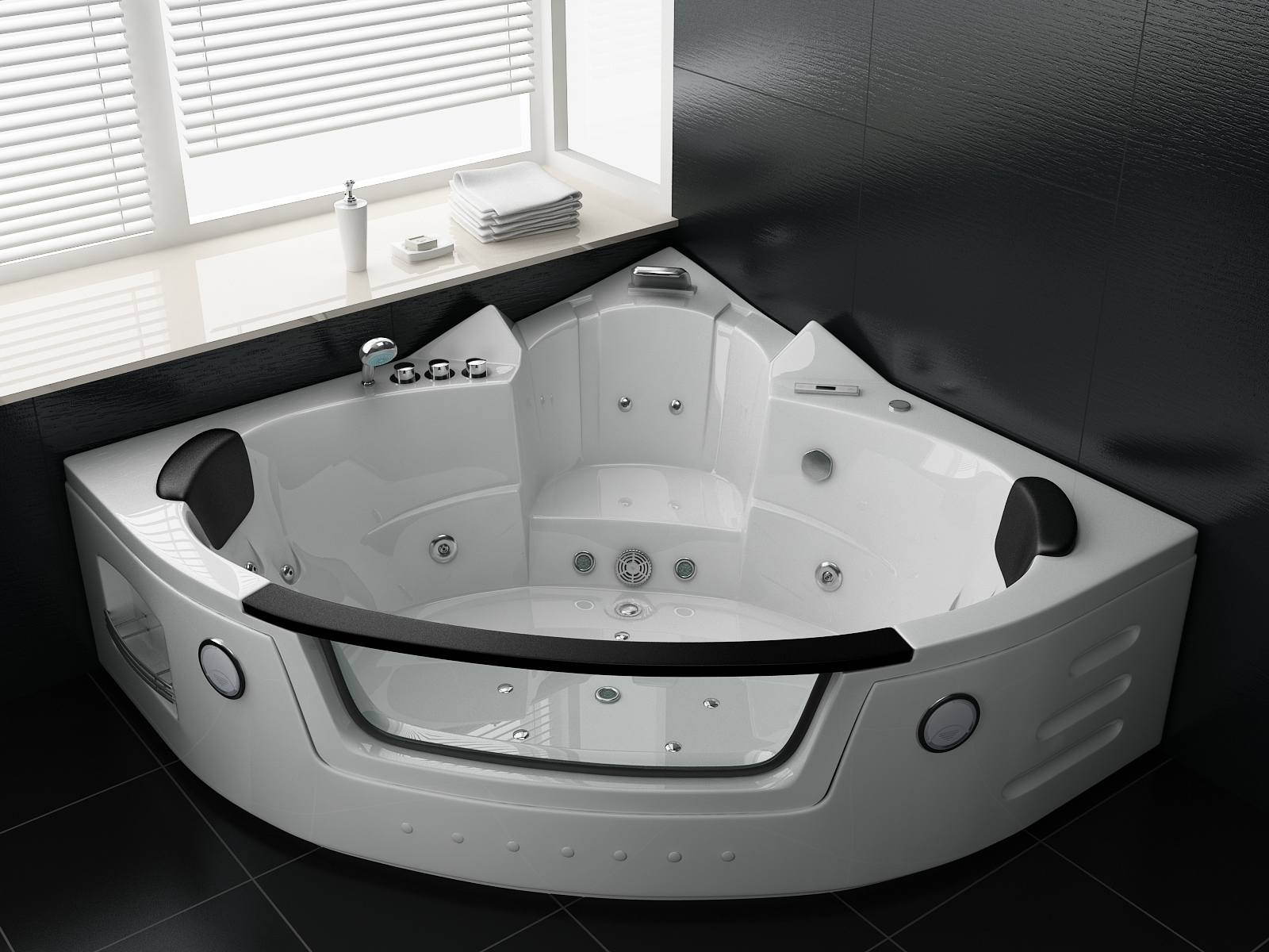 Jet-Line Whirlpool 'Villa Carlotta', 1,4 m white