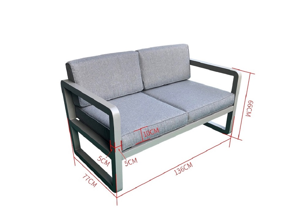 Garden lounge Delfi grey