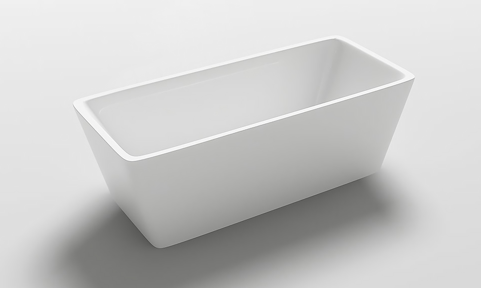 Badewanne WETZIKON II 170 x 80 cm weiß