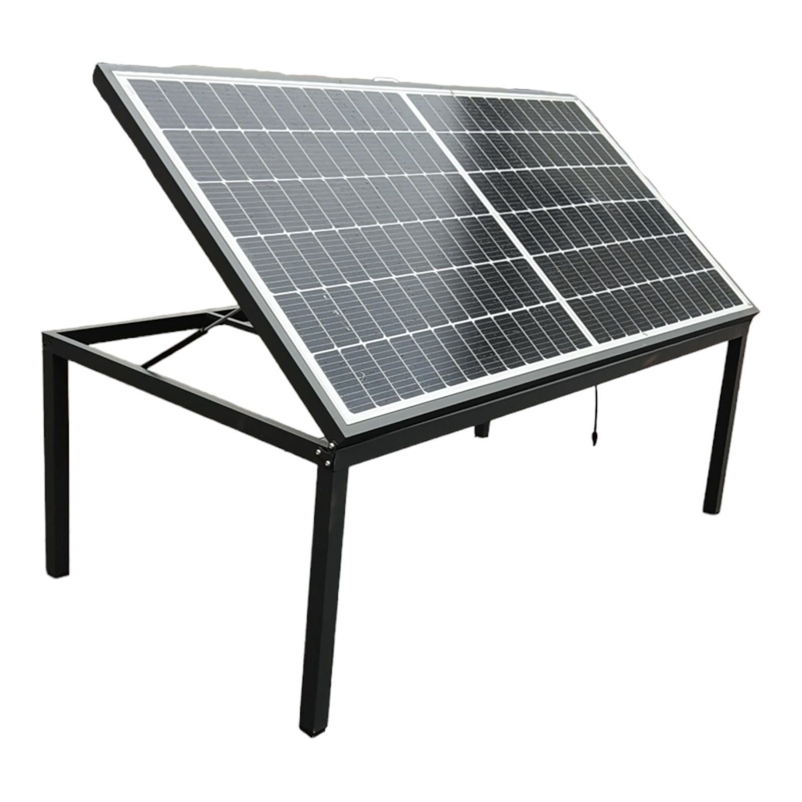 Jet-Line Solar Gartentisch Balkonsolar Ständer 450 W Modul 6-Personen Tisch