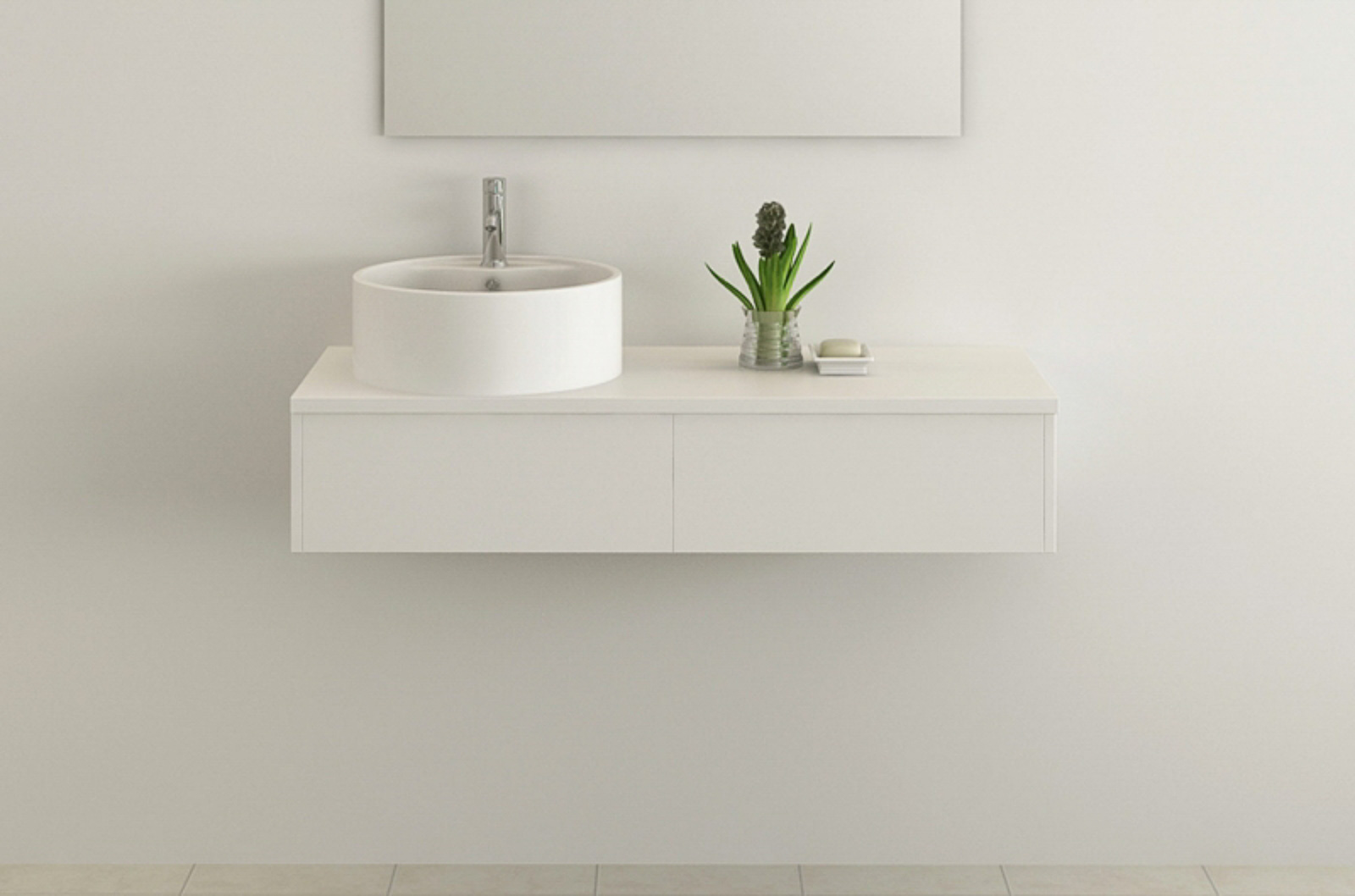 Bath furniture Biel white