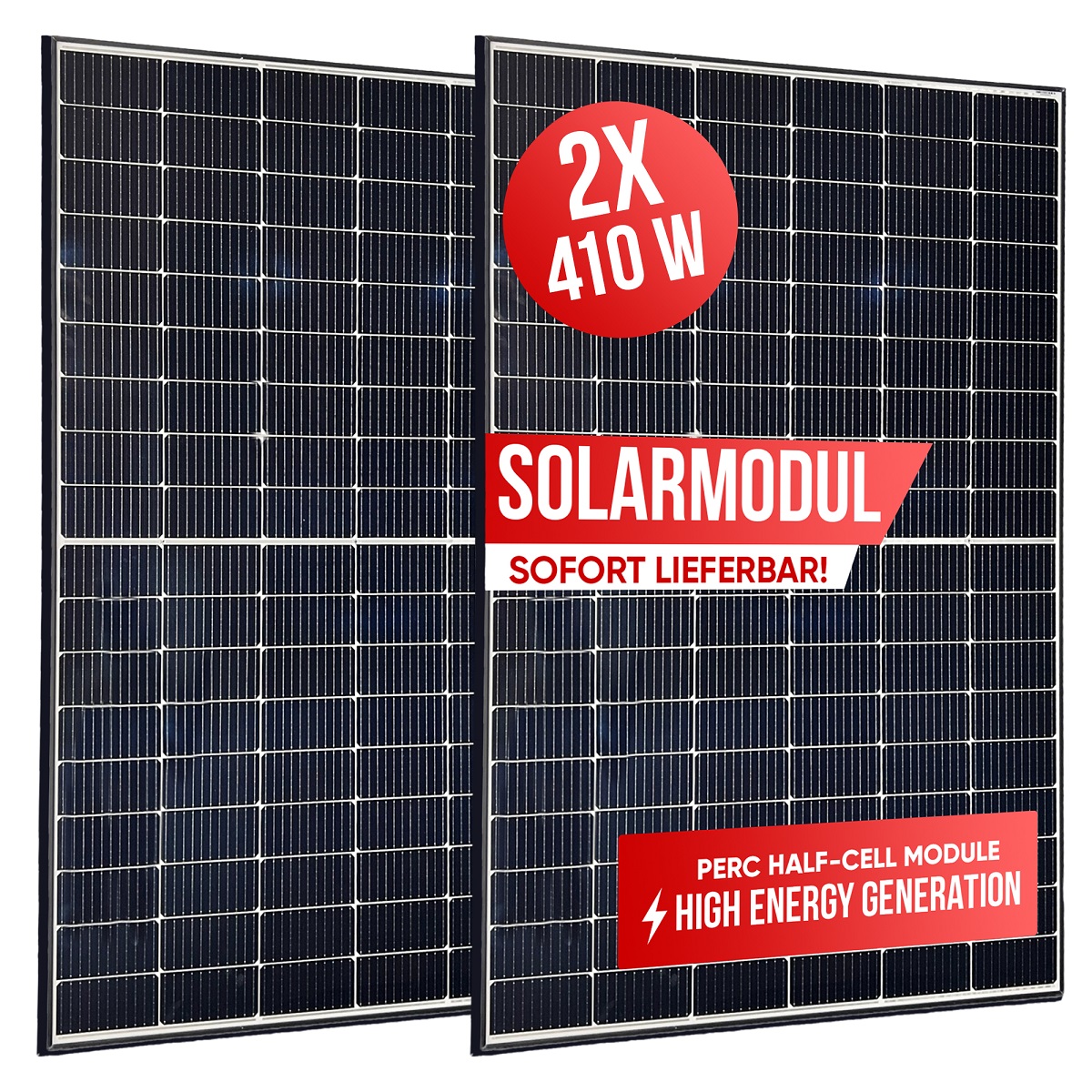 2er-Set Solarmodul Ja Jam54S30-410 MR  410 W black Frame