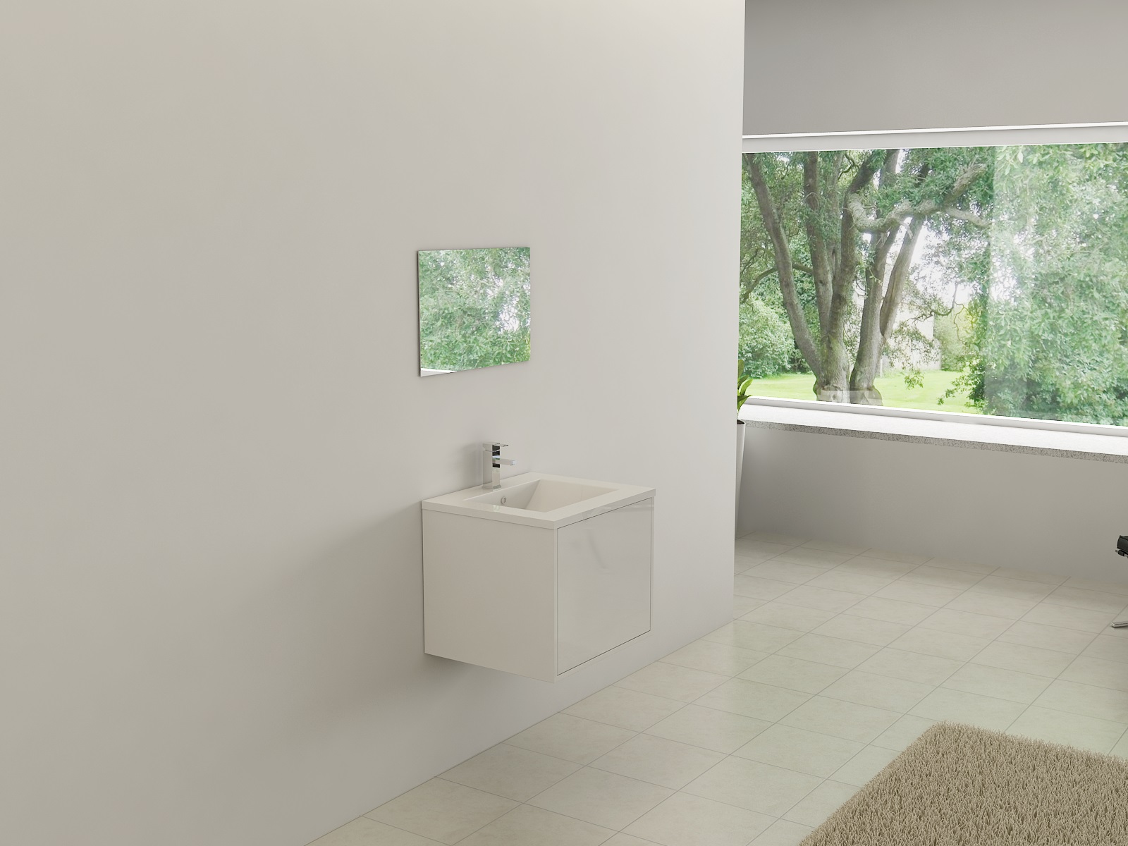 Jet-Line Bath-Set 'Linz' white, new