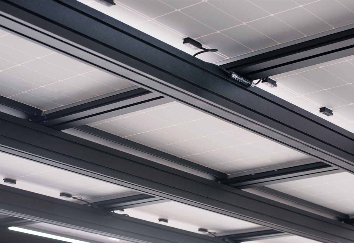 Solar Carport Aluminium Rahmen ohne Module 3570 x 5280 mm