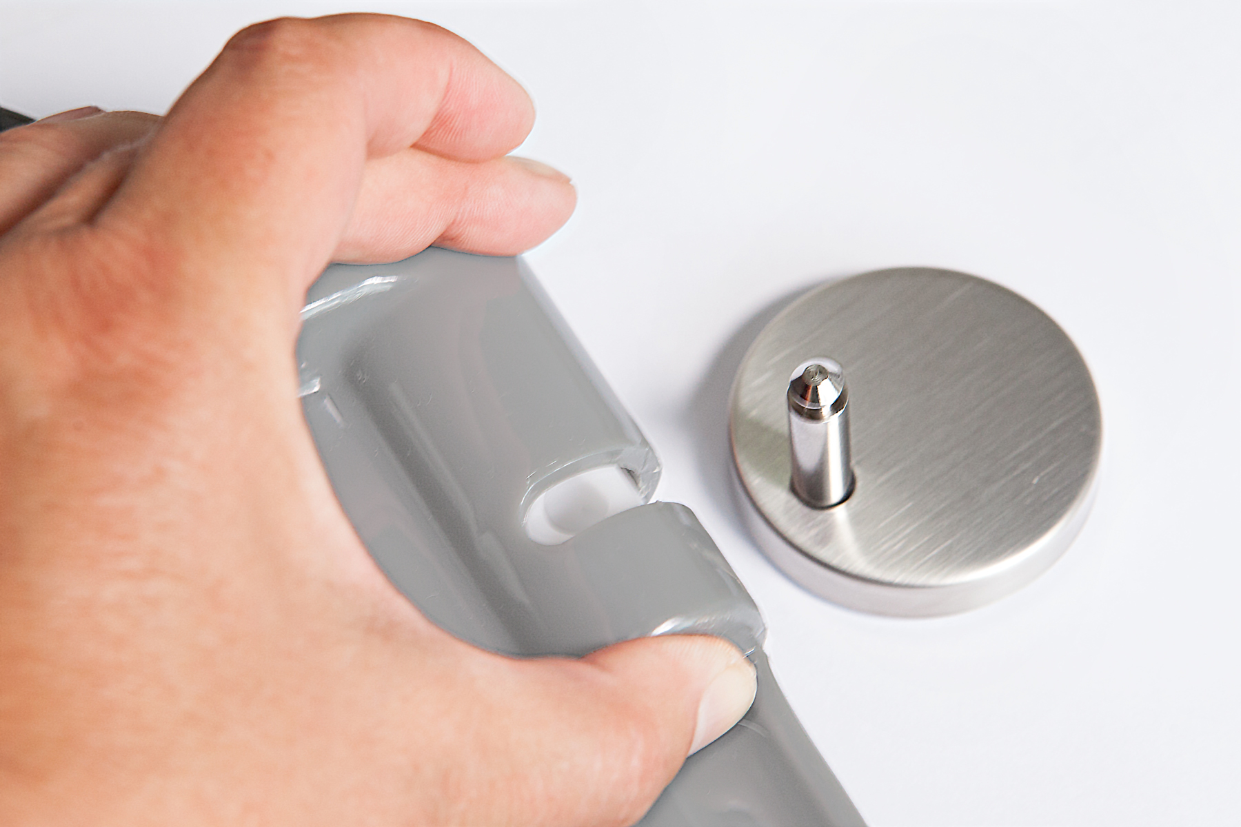 WC Sitz mit Softclose Toilettensitz in grau WC Deckel