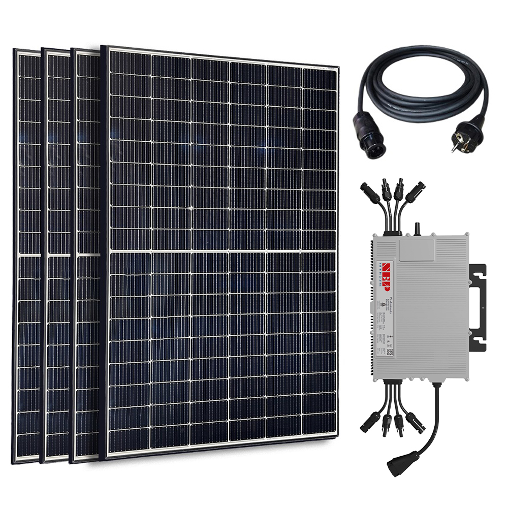 Balkonsolaranlage Solaranlage 1660/1600W Wechselrichter drosselbar auf 800 W