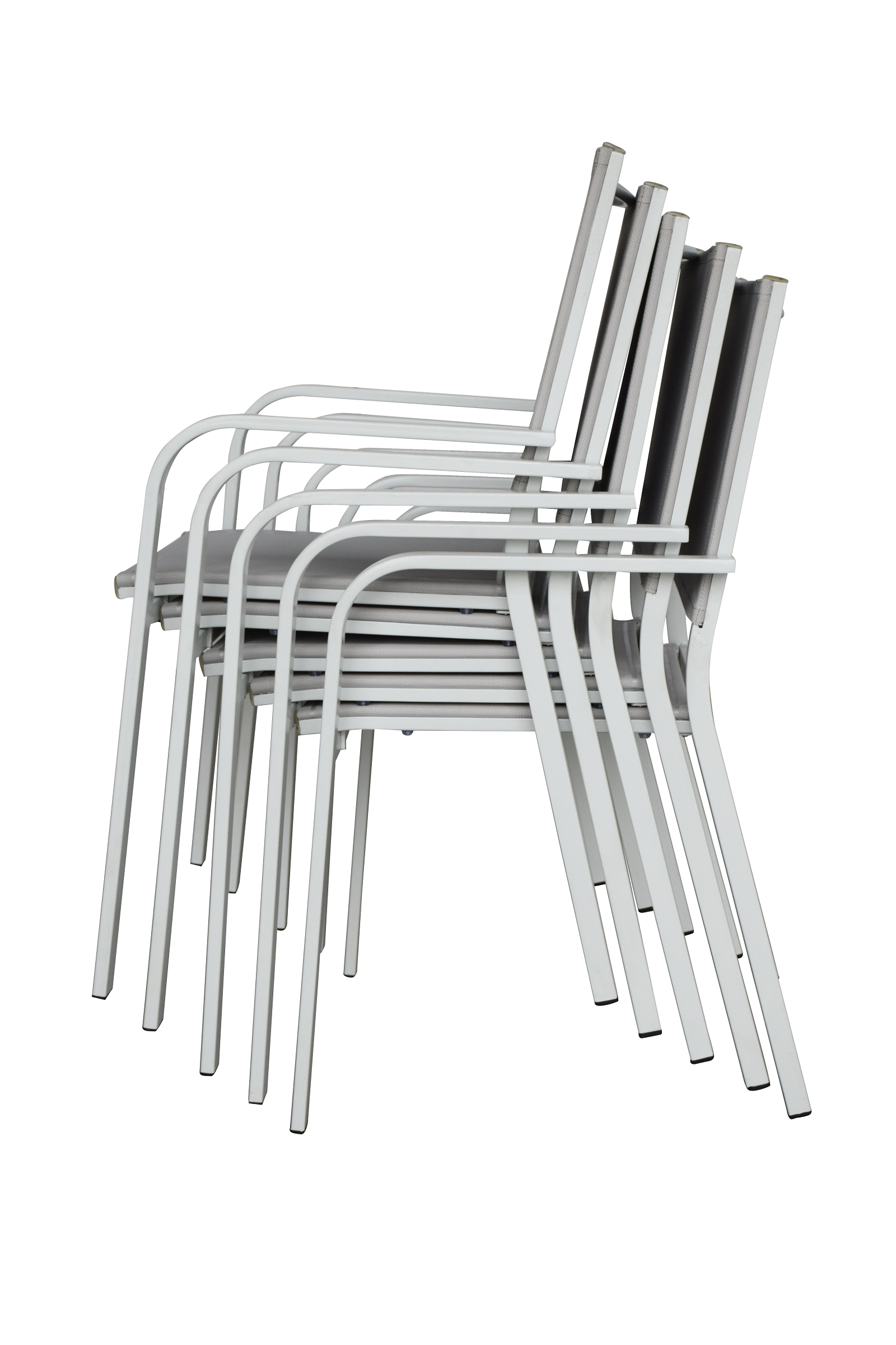 Chair for garden set Hera, light gray garden furniture terrace balcony Jet-Line