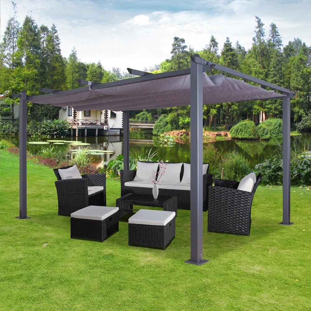 Jet-Line Pavillon Gazebo Luxor 3 x 4 m anthracite anthracite