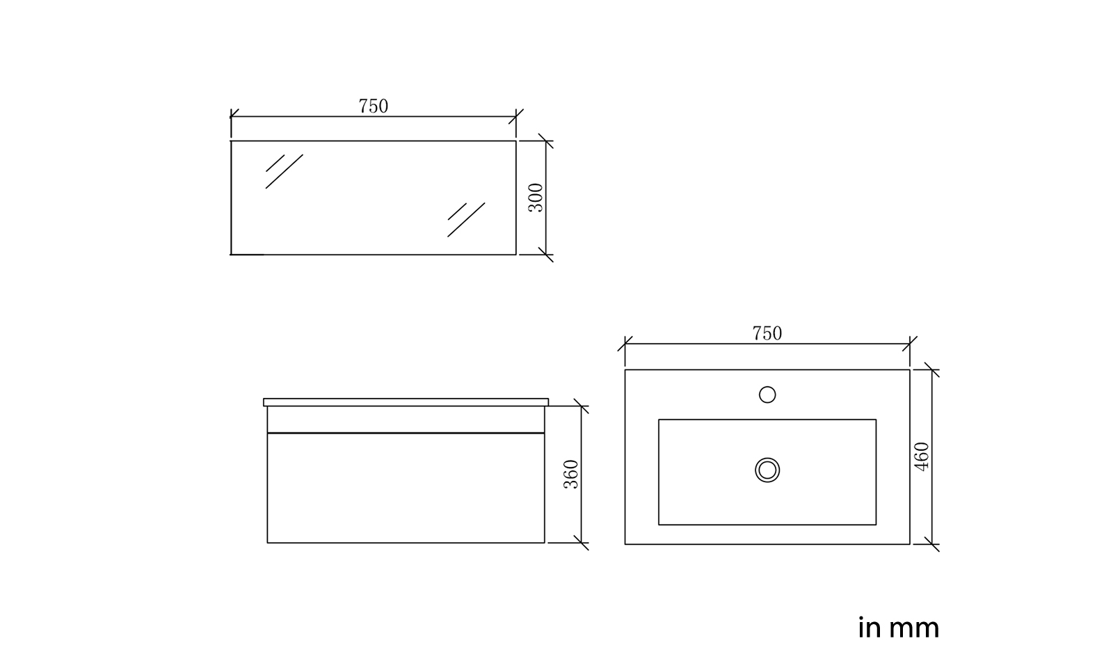 Bath Set Como II white