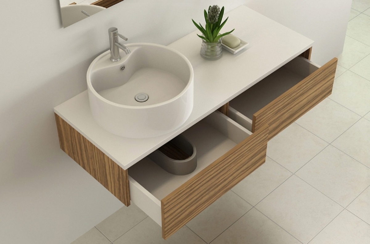 Bath furniture Biel zebra optic