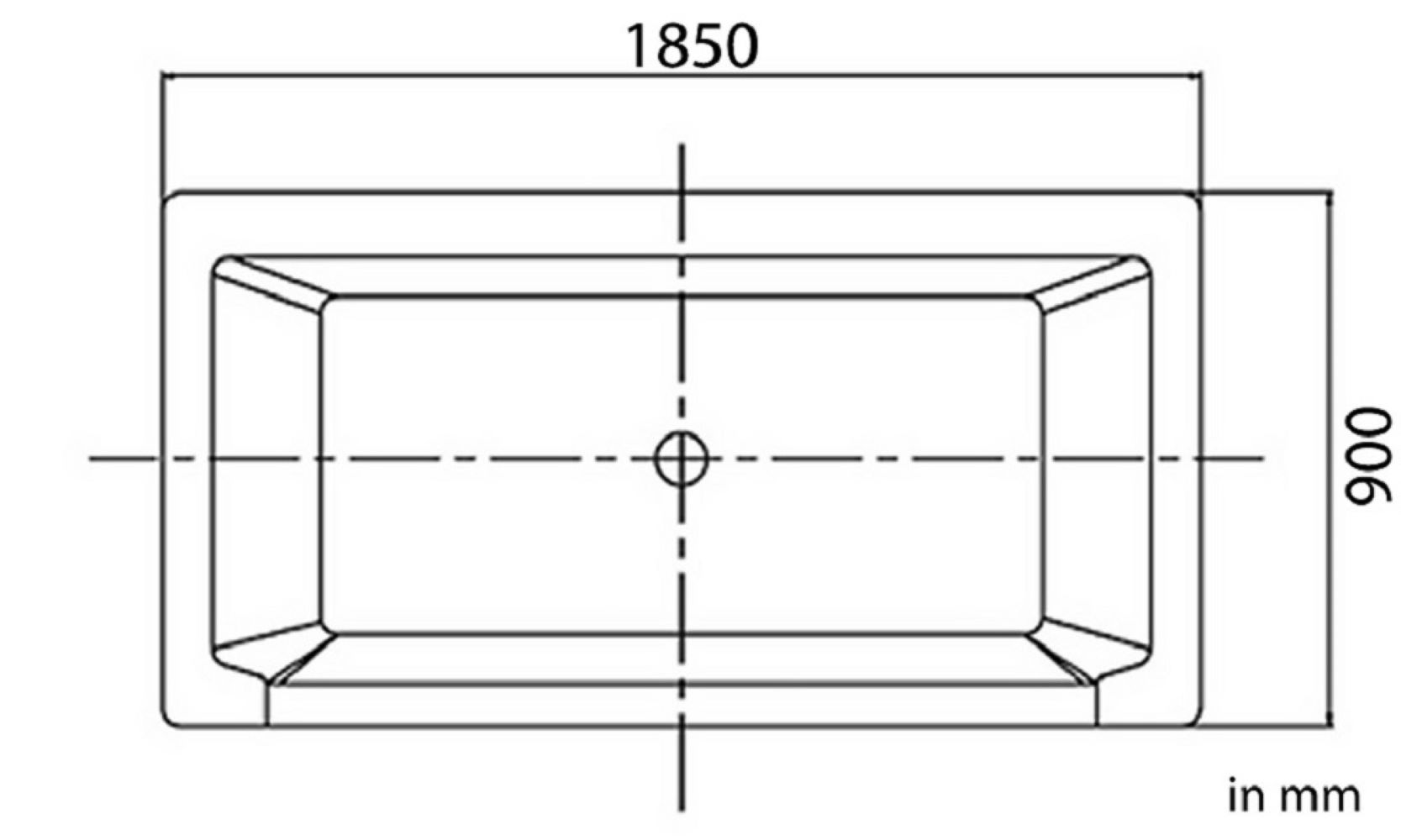 Whirlpool Indoor Spa Badewanne Whirlpool LUGANO weiß 185x90x62 cm LED Massagedüsen Whirlwanne
