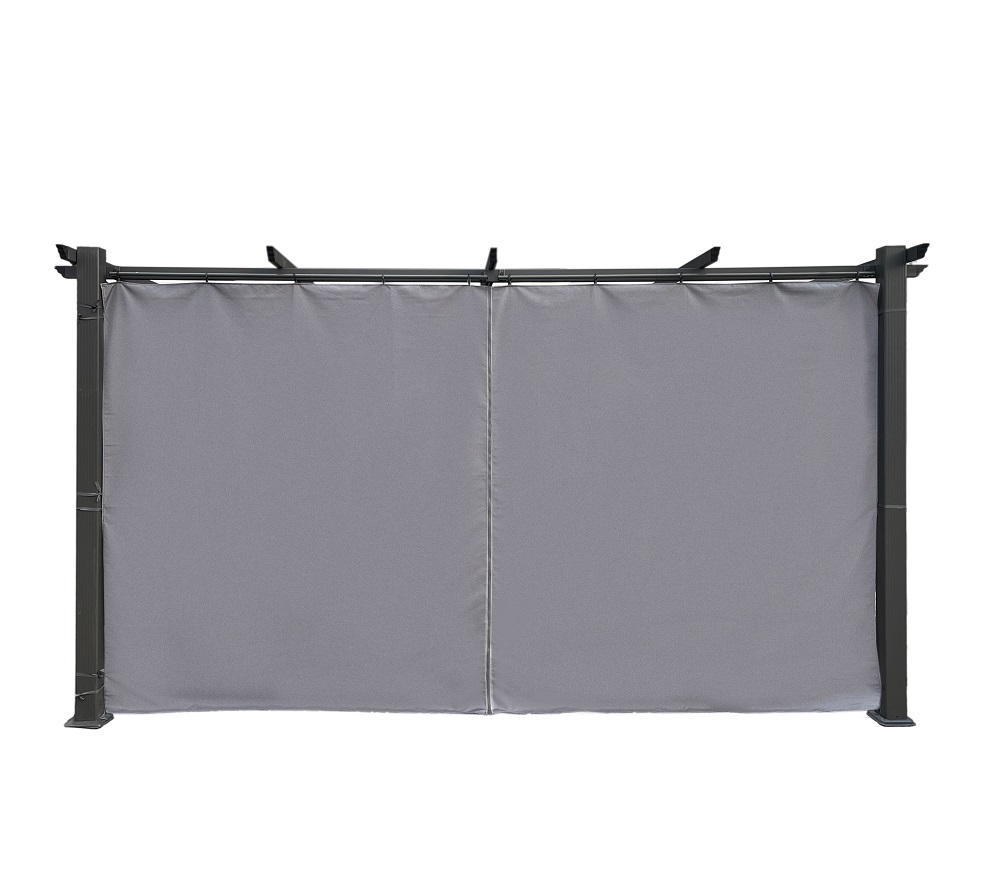 Jet-Line Curtain for Gazebo Luxor 4 m anthracite