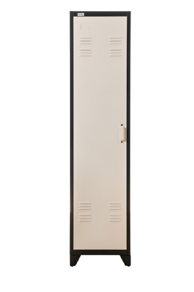 Steel Office-Cabinet PETROW anthracite/dark-gray-white locker