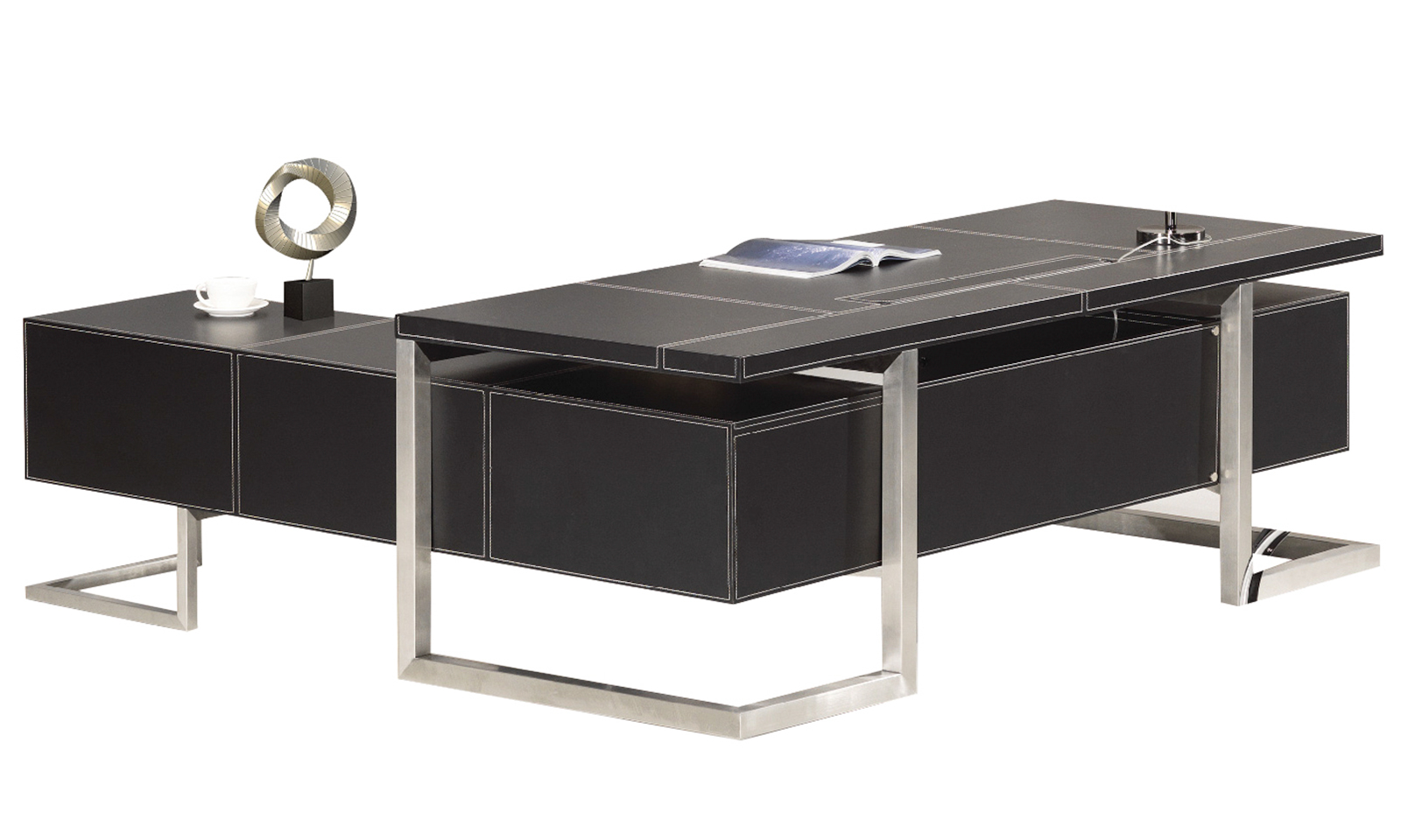 Office-Desk "Venedig", black - right