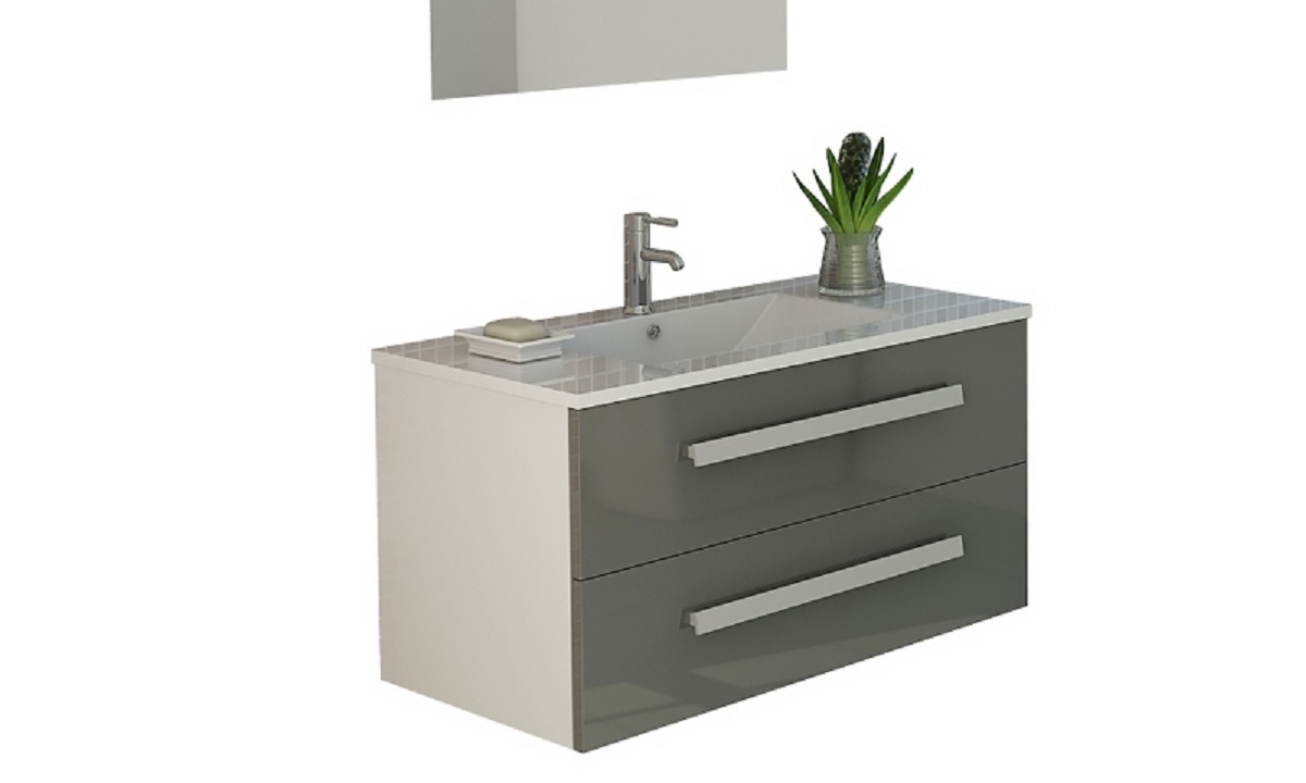 Bath set 'Locarno', grey