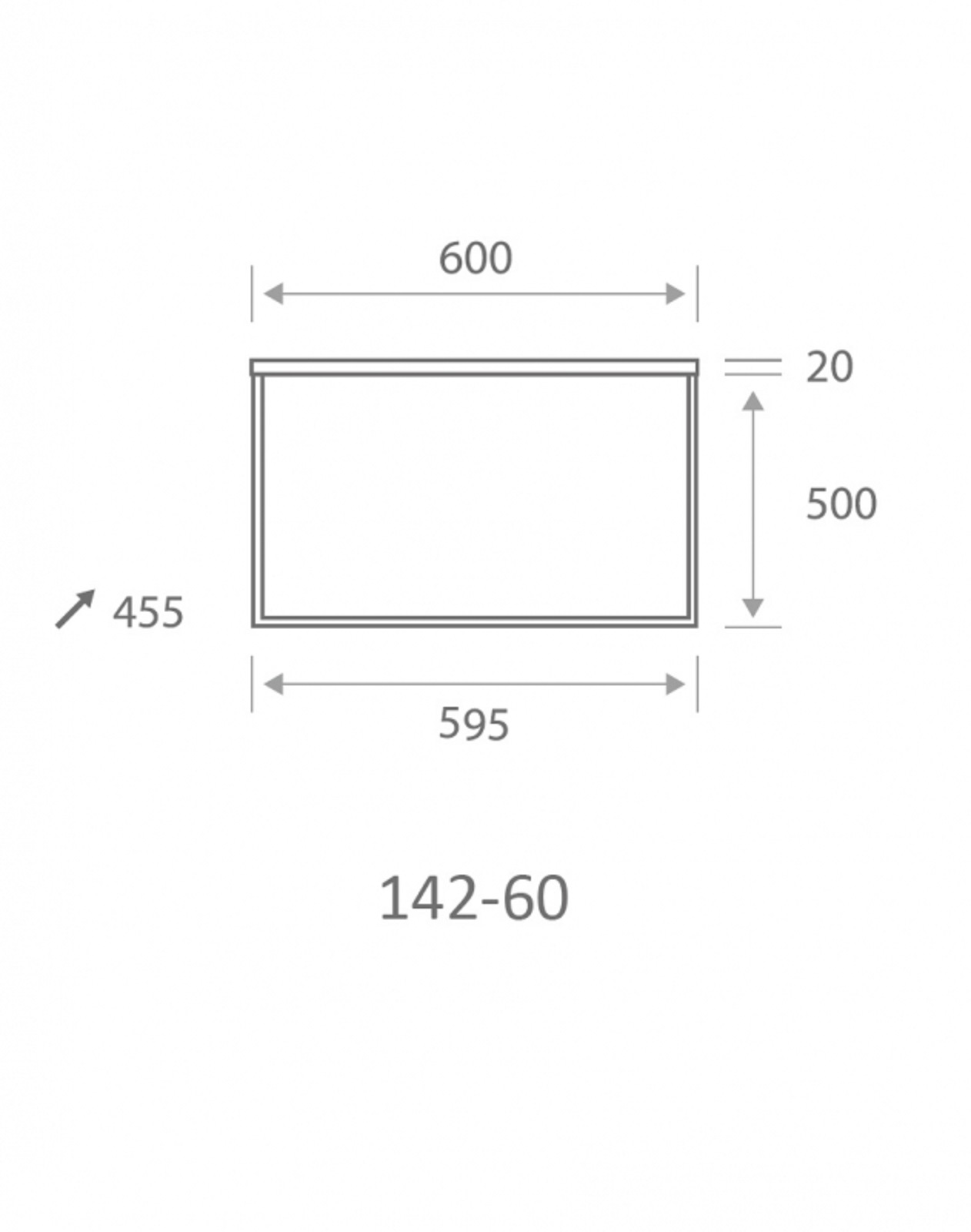 LINZ Badset Badmoebel Betonoptik 60 cm Jet-Line Waschbecken Waschtisch