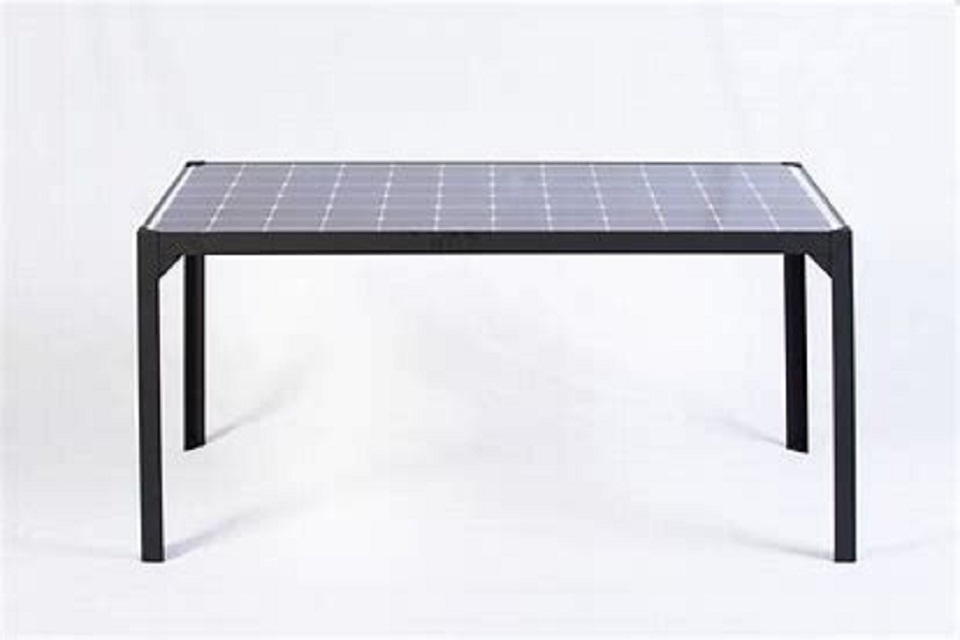 Jet-Line Solar Gartentisch Balkonsolar Ständer 450 W Modul 6-Personen Tisch