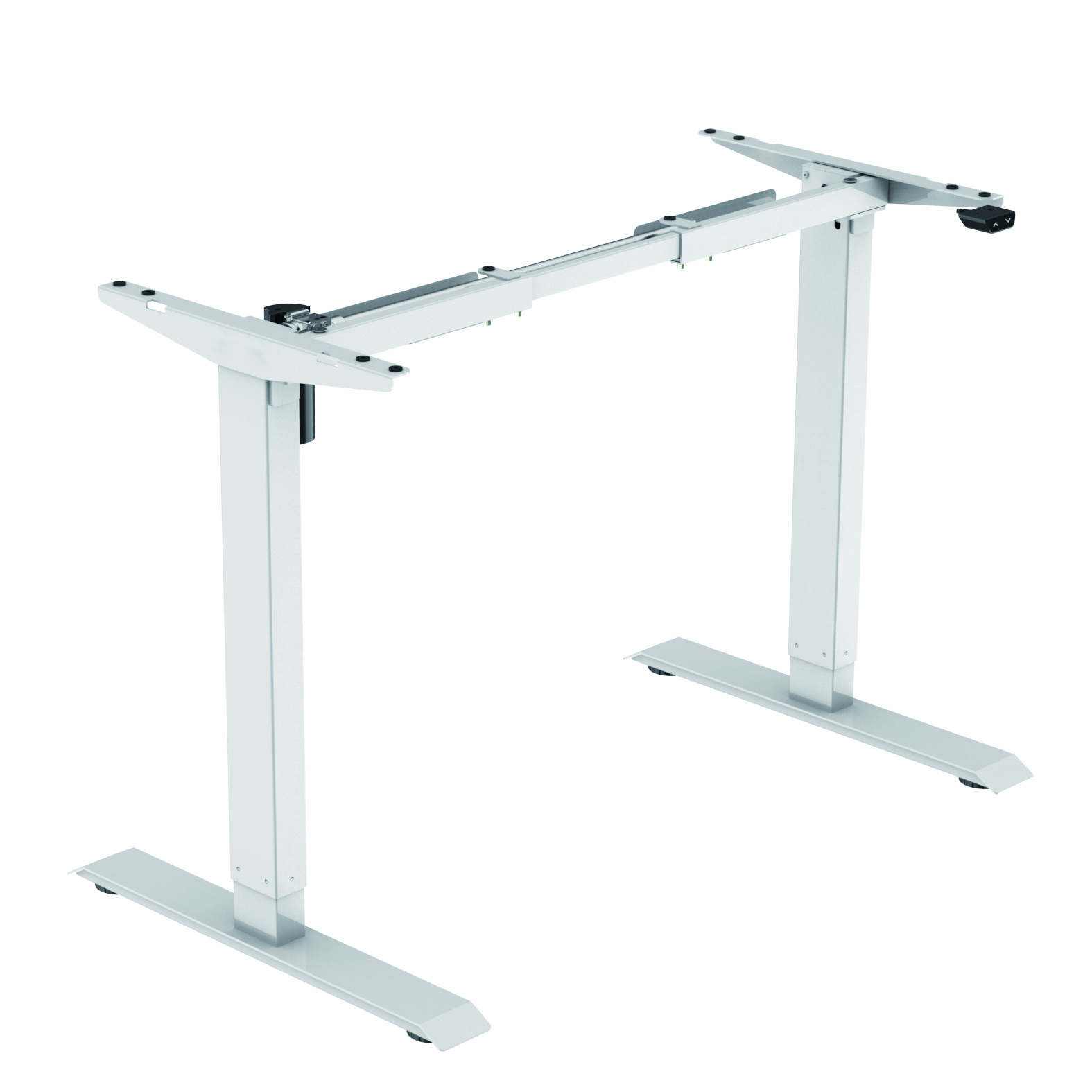 Motorized frame BASIC for height-adjustable desk, white